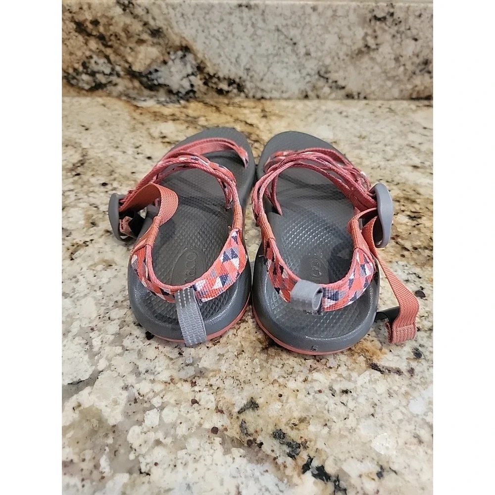 Chaco Womens ZX/2 Cloud Size 5 Sport Shoes Orange Geometric Sandals